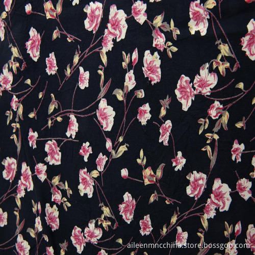 Recycled rayon spun viscose printing